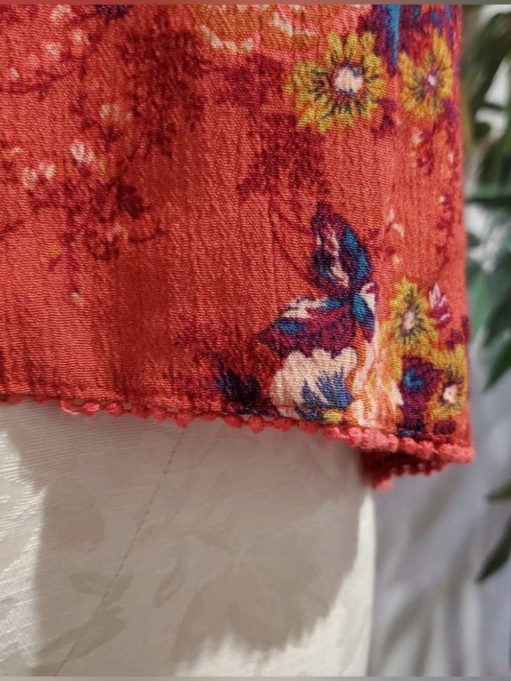 American Eagle Outfitters Floral Multicolor Boho Peasant Blouse Women’s Medium - Picture 6 of 12